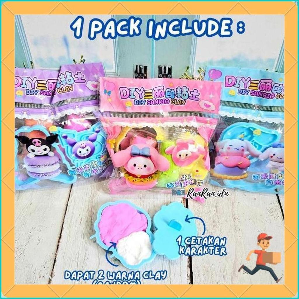 Cetakan Clay Sanrio/ Cetak Karakter Sanrio/ Cetakan Clay/ Clay Lucu Sale