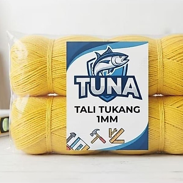 TALI TAMPAR 1MM TALI BANGUNAN 150METER TALI TUKANG | WARNA KUNING