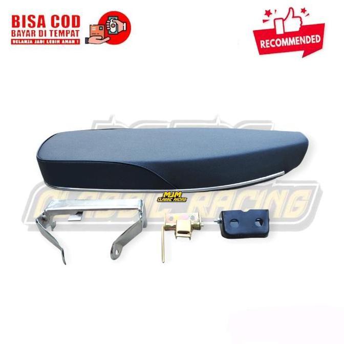 Jok Honda C70 Slim Tipis Fulset Pangkon Jok + Engsel + Kunci Jok