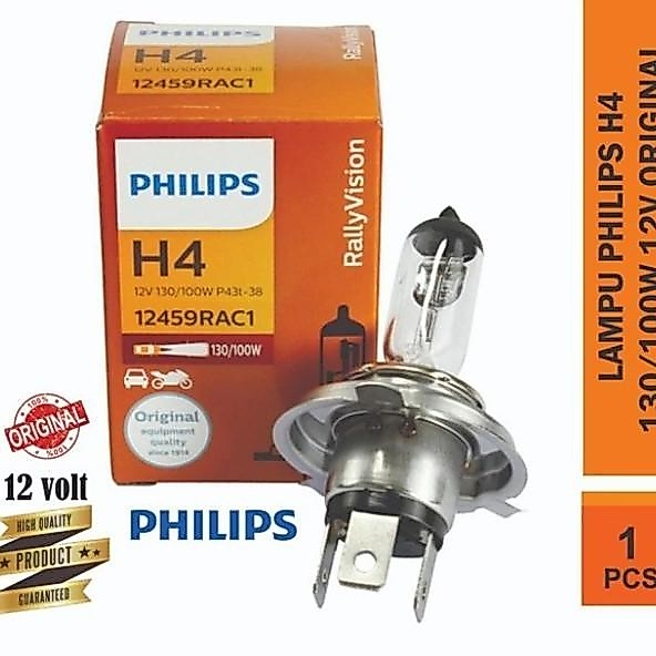 Zinamahari - Bohlam/Lampu Halogen Philips H4 12V 130/100W
