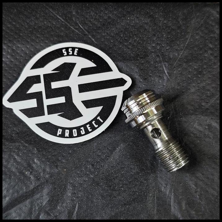 HOT DEAL BAUT L BANJO NEPEL SELANG REM KALIPER MASTER REM RCB STAINLESS BUBUT HANDMADE 