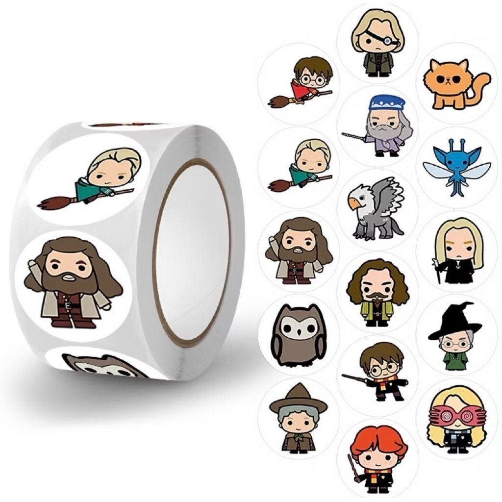 Stiker Harry Potter Animasi Paper Craft Label Sticker Lucu