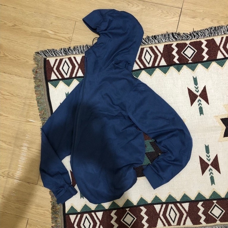 (HARG NET / PAS) UNIQLO BLOCKTECH PARKA JAKET BLUE JEANS SIZE L-XL / UNIQLO BLOCKTECH / UNIQLO / GOR