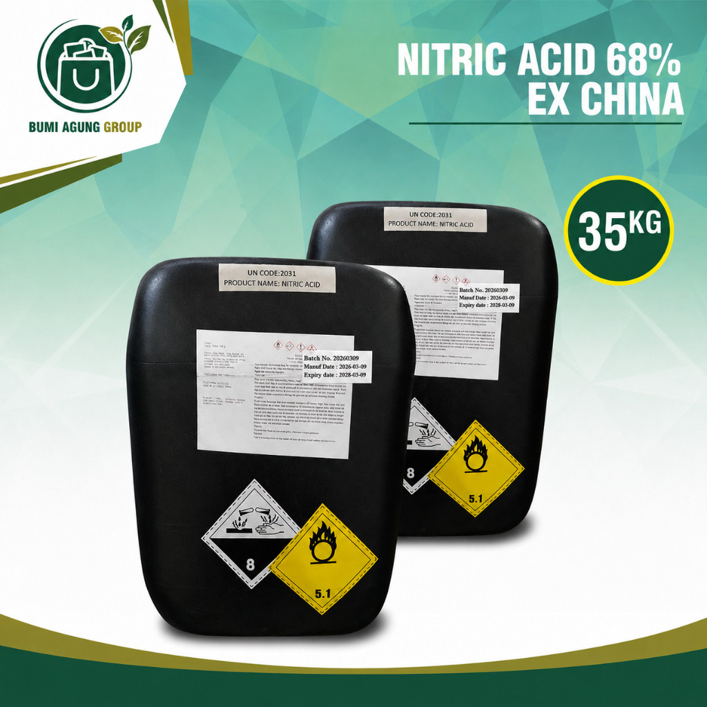 HNO3 35 Kg Kadar 68% 35KG Nitric Acid 35 KG 1 JERIGEN JERIGENAN