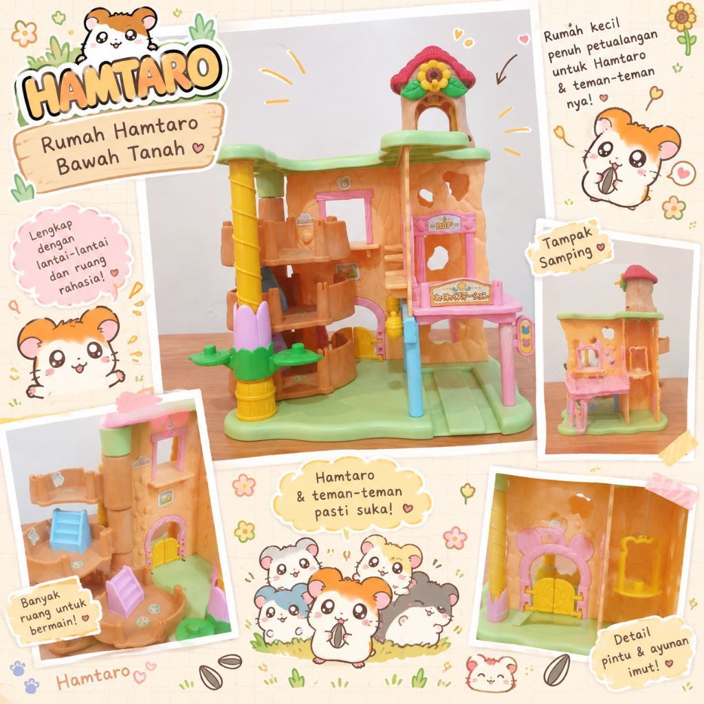 Mainan Rumah Hamtaro 325k Langka.. Last Product ya..