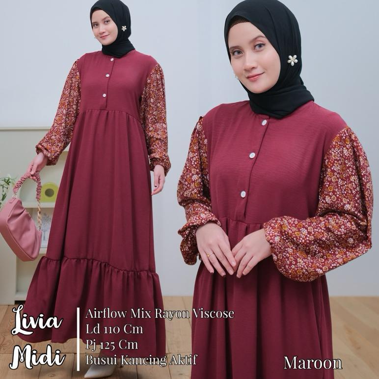 [Reseller] Alesa - Livia Midi Dress Original By Vican