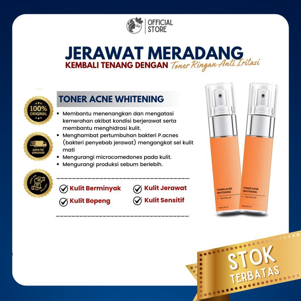 TONER ACNE WHITENING FAST DERM