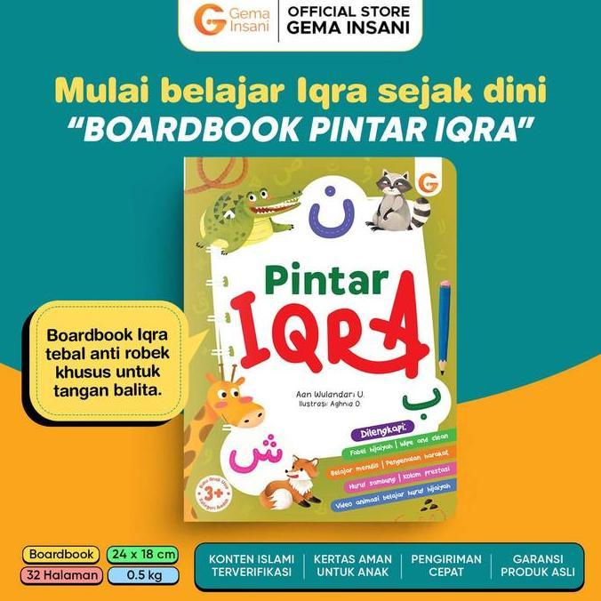 Boardbook Anak - Pintar Iqra 1