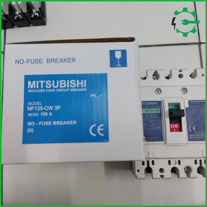 Mccb Breaker Mitsubishi Nf-125Cw Nf125Cw 100A Nf125-Cw 100A Hemat