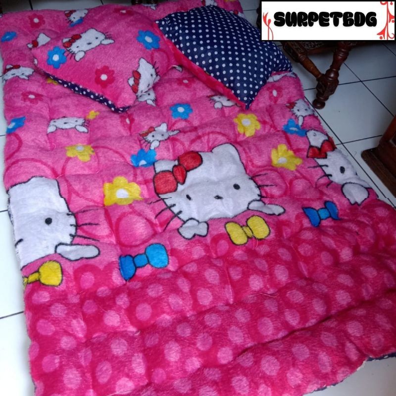Kasur Gender Bulu Rasfur Karakter uk 180x140x15cm Free Bantal