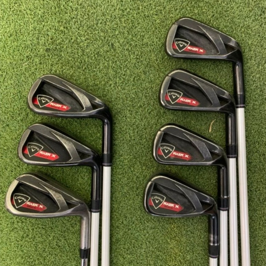 CALLAWAY Stick Golf Iron Set RAZR X HL Shaft Steel Flex UniFlex Grip Callaway