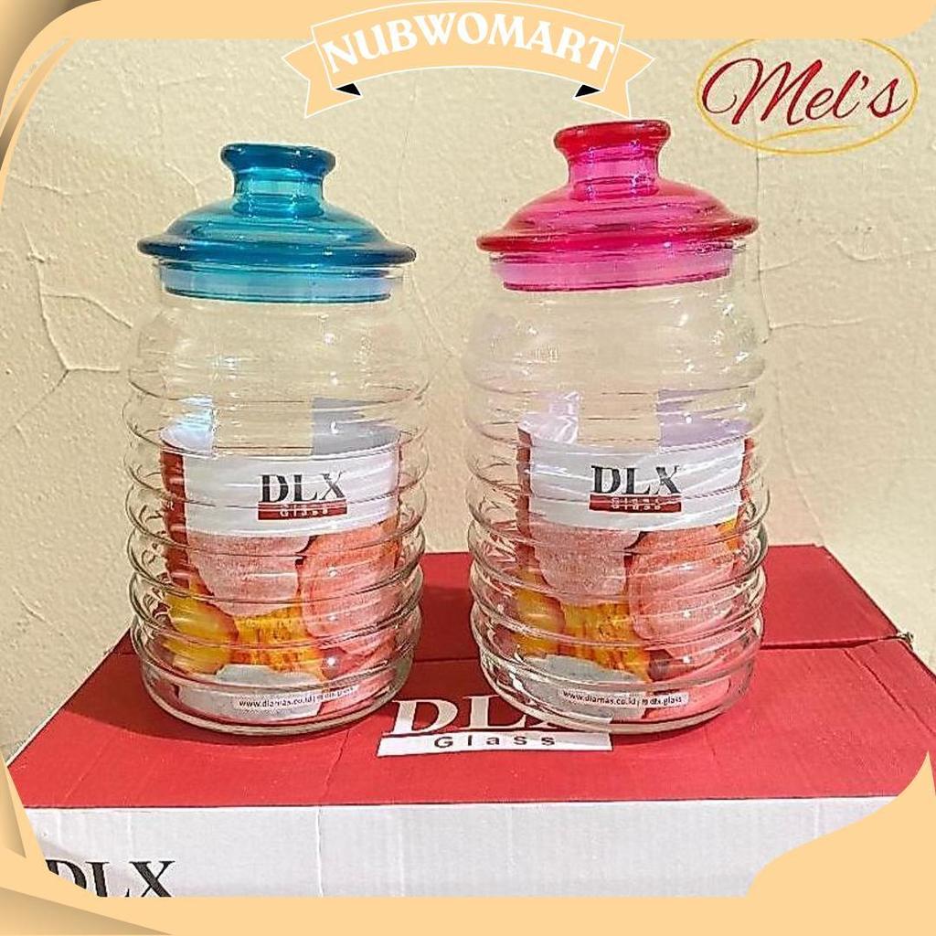 Toples Kaca Nuri Dlx 6 Pcs Tutup Warna-Warni Ori