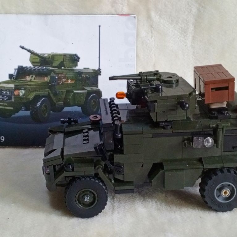 Lego tank-mainan Bongkar pasang bukan Lego ori