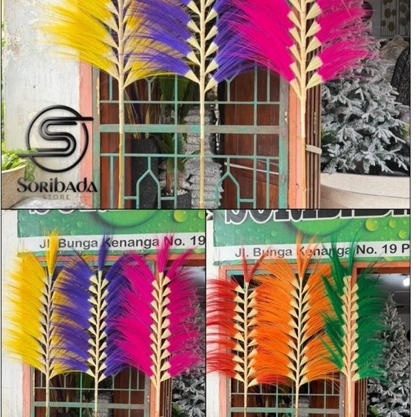 Rayung Gradasi/Bunga Rayung Murah / Bunga Kering / Rayung Natural / Homedecor /Rayung Jumbo /Rayung 