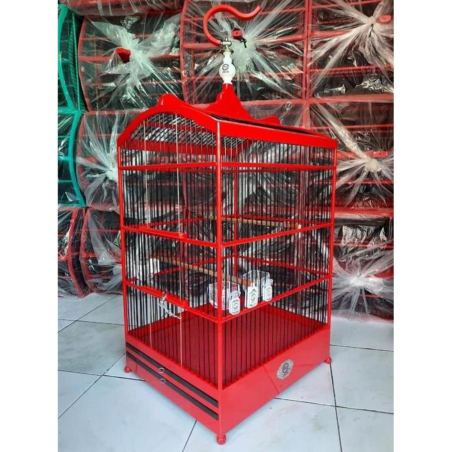 SANGKAR KOTAK EBOD MERAH No 2 ORIGINAL