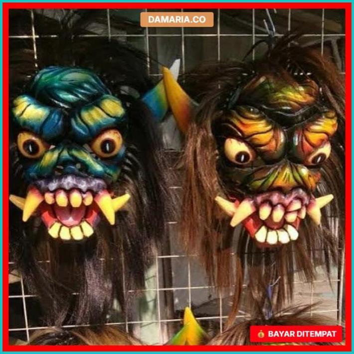 WLY - Topeng Buto Gedruk | Topeng Buto Rampak | Topeng Buto Ijo | Topeng Gedrug Mika Rambut Panjang