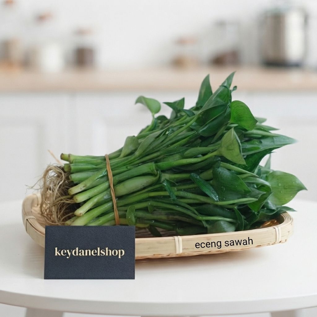Daun eceng sawah segar 1kg eceng sayur