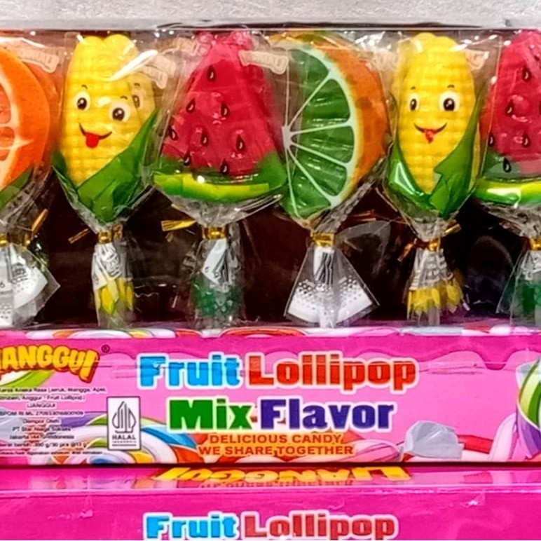Lianggui Mix  Fruit Lollipop isi 30