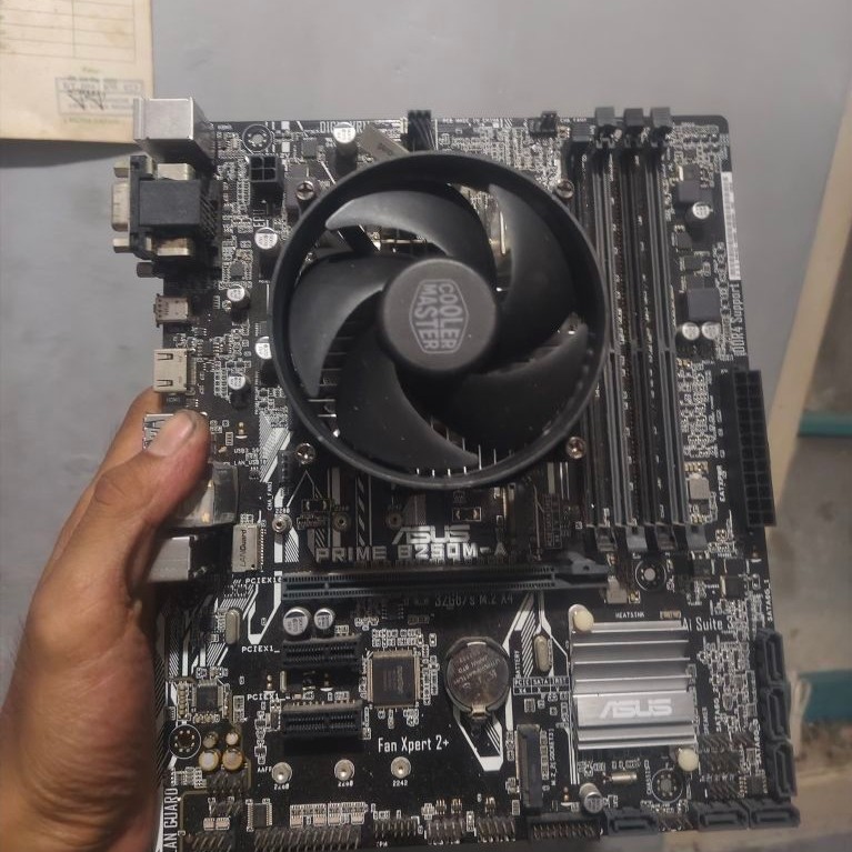 Paket Motherboard Asus Prime B250M-A + I5 7500