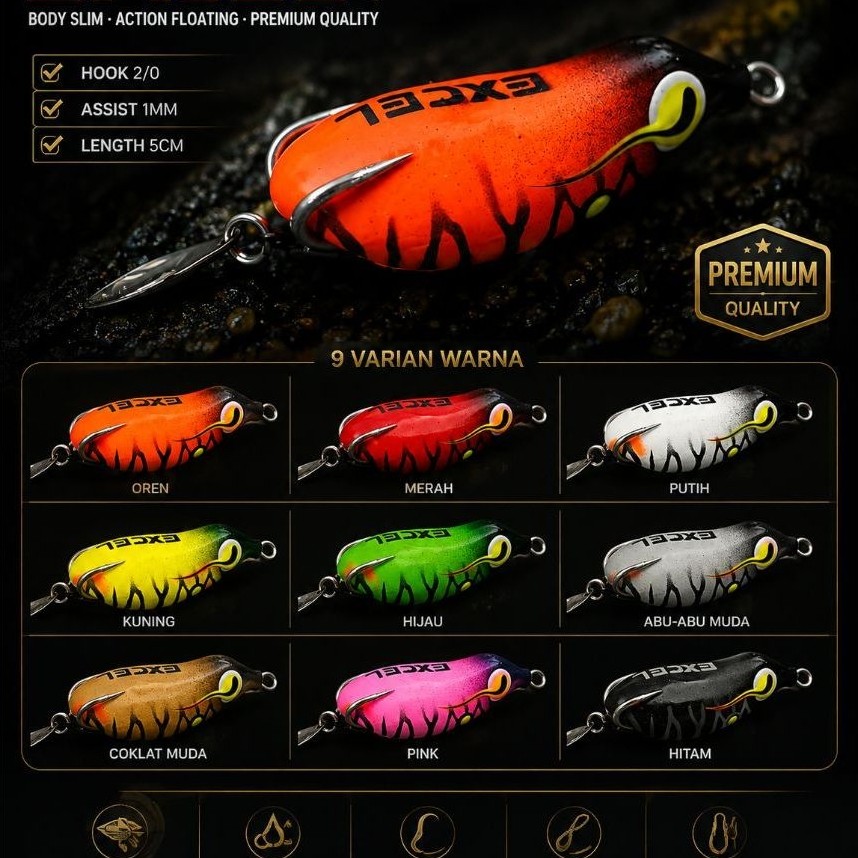 Soft frog EXCEL LURE 5cm