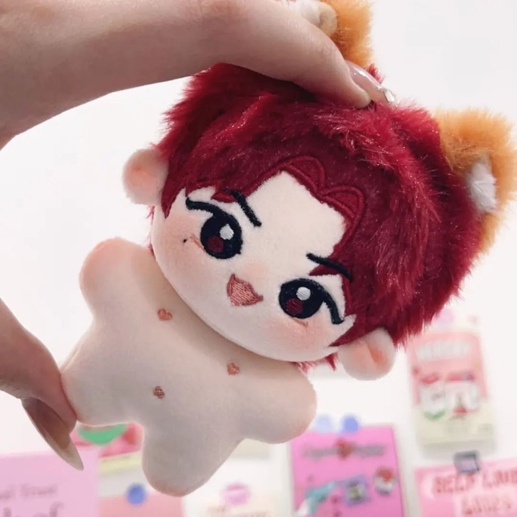 red hair yeonjun doll 10cm (dapet telinga nya) [BACA DESK]