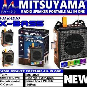 Speaker Radio Portable / Radio Tape Player Mitsuyama MS-4021/ MS-4021BT
