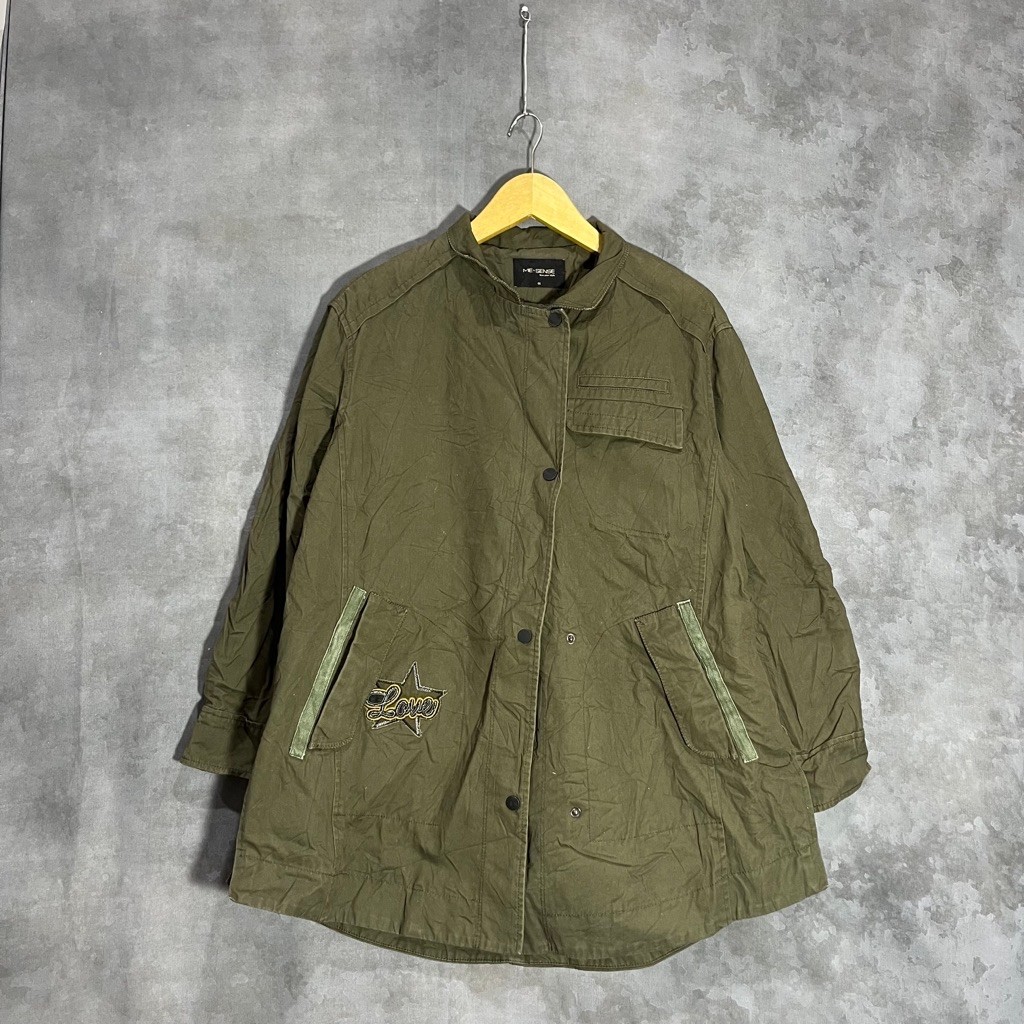 Parka vintage me sense murah army original second preloved wanita 364