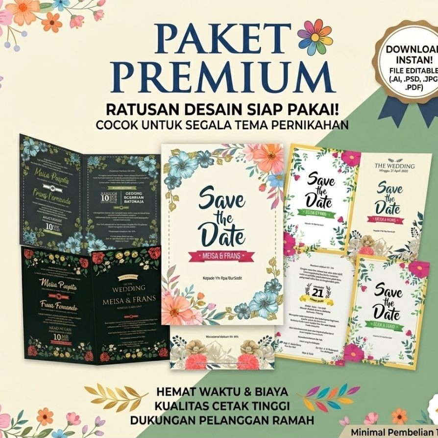 ID 002 Undangan Pernikahan Murah