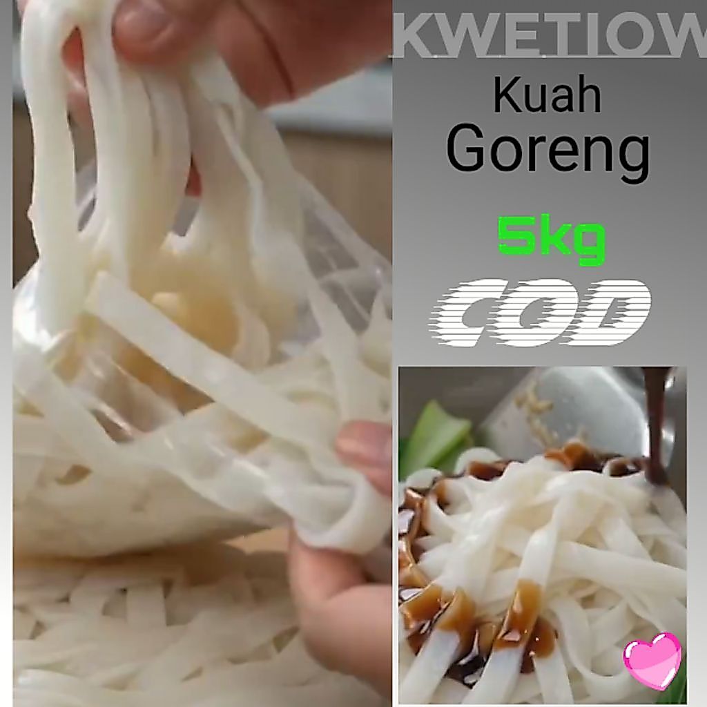kwetiau basah 5kg/kwetiaw panjang dan lebar