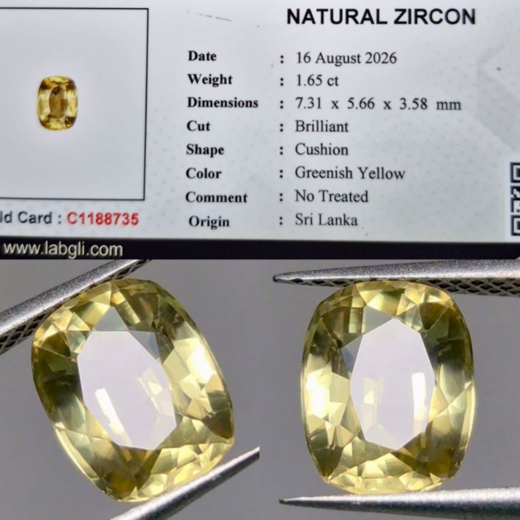 NATURAL  ZIRCON ( FREE MEMO ) D909