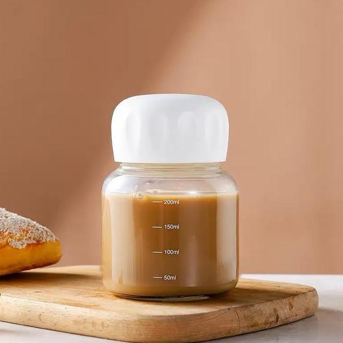 BOTOL MINUM KACA MINI TEMPAT AIR SUSU JUS//MINUM JUS