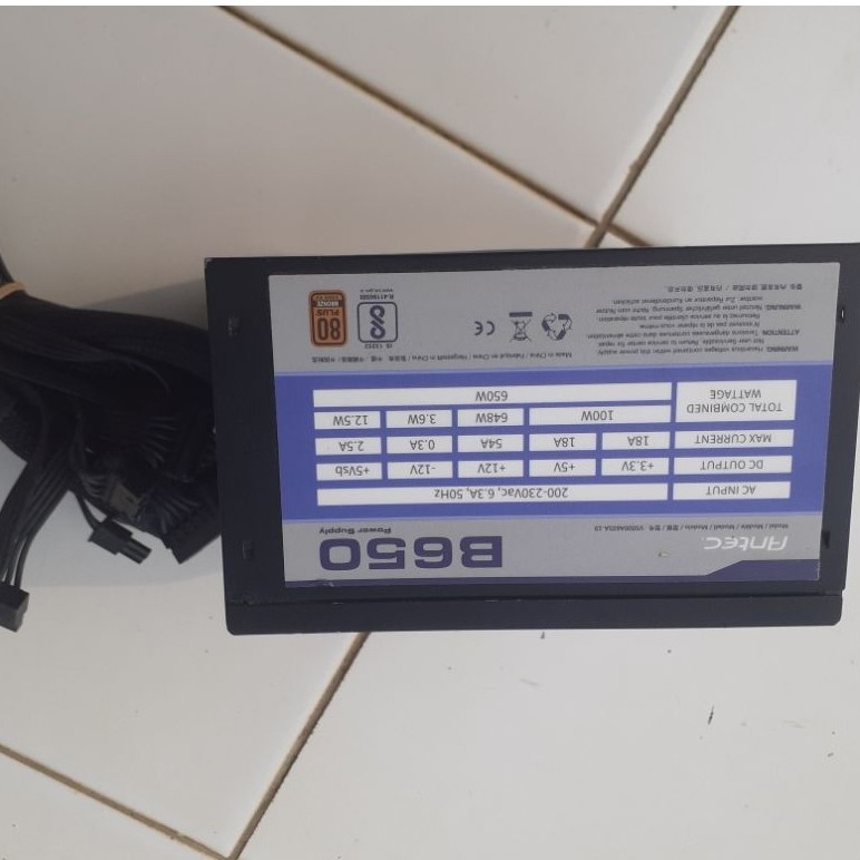 PSU Power Supply Antec 650W 80+Bronze