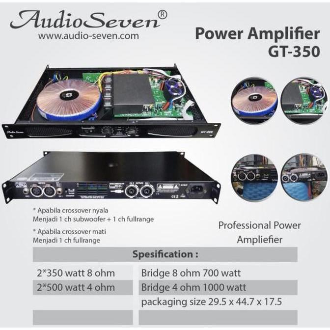 HAANDYBOM3 - POWER AMPLIFIER AUDIO SEVEN GT 350 ORIGINAL