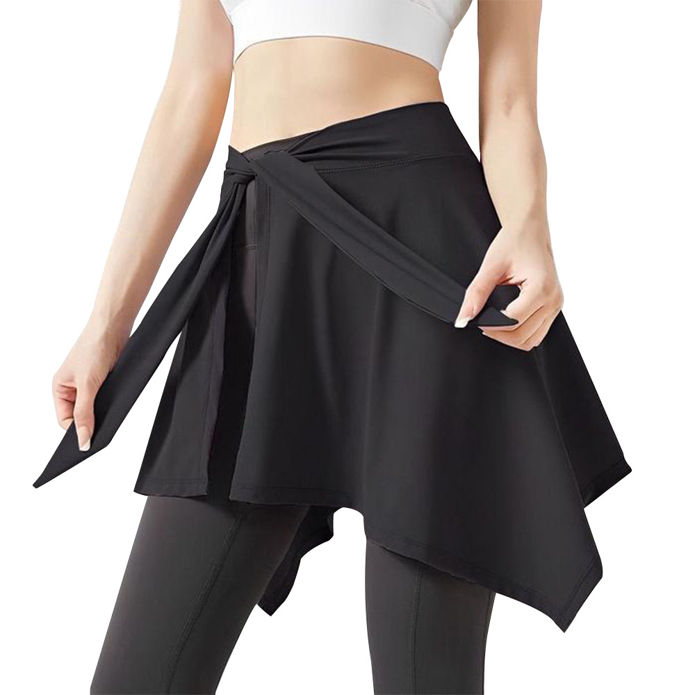 Rok Rompi Booty Cover Wanita Sport Olahraga Yoga Rok Setengah Badan
