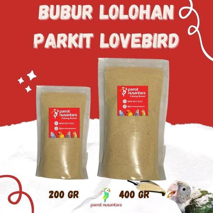 Gacorpol- Pakan Lolohan Burung Anakan/Piyik Parkit Lovebird