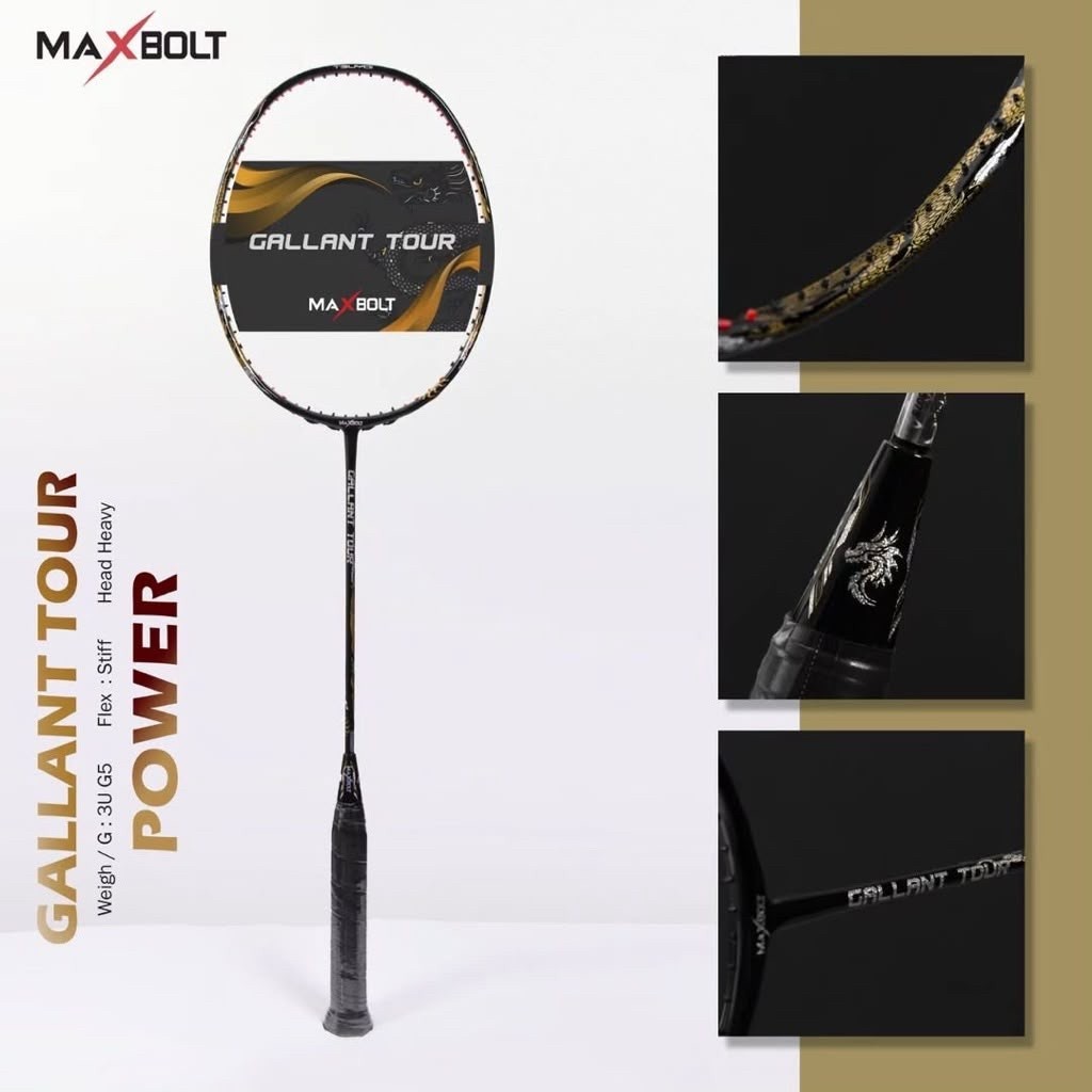 RAKET MAXBOLT GALLANT TOUR DRAGON LIMITED EDITION HEAD HEAVY