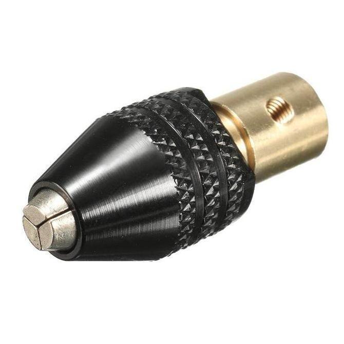 Moona- Kepala Bor Mini Drill Keyless Chuck Collet Dinamo Motor Dc