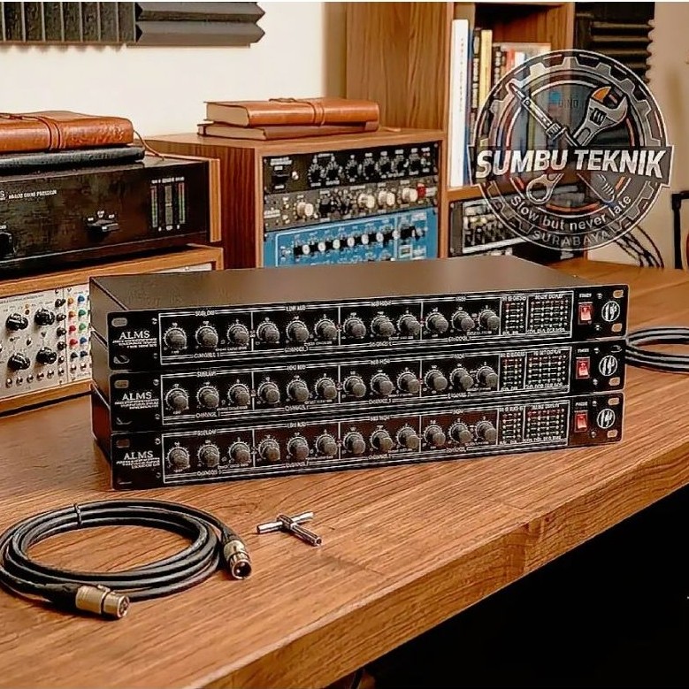 ALMS 4 WAY SIAP PAKAI 24 dB Doble layer bisa main stereo/mono, 2 input (R/L). 4 output terpisah. sub