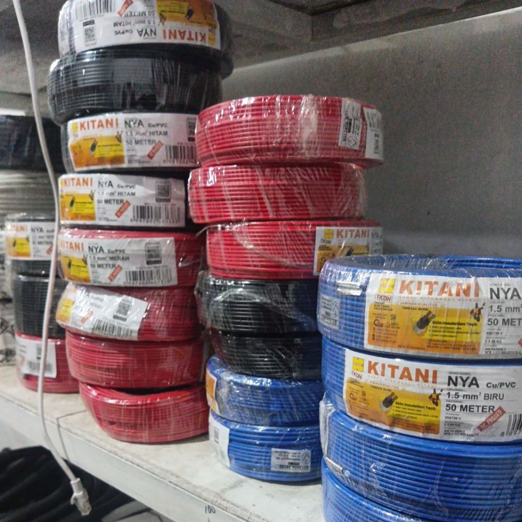 Kabel NYA 1,5 50meter kitani