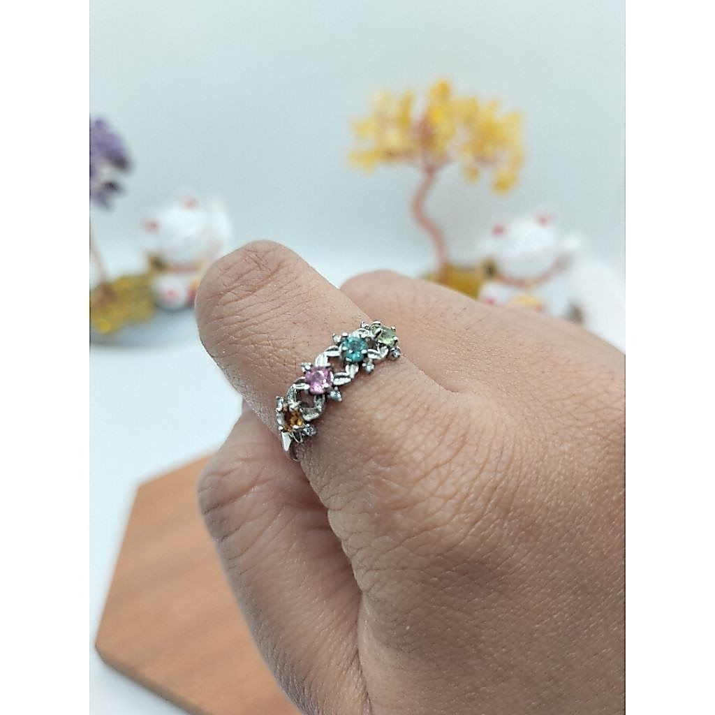 Tourmaline Ring S925 Bersertifikat