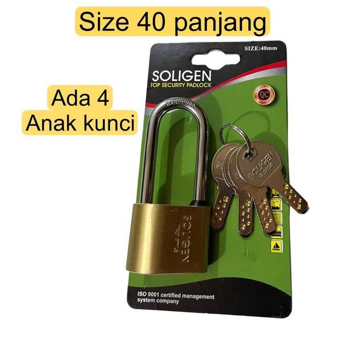 Gembok soligen PER original 100% ANTI MALING