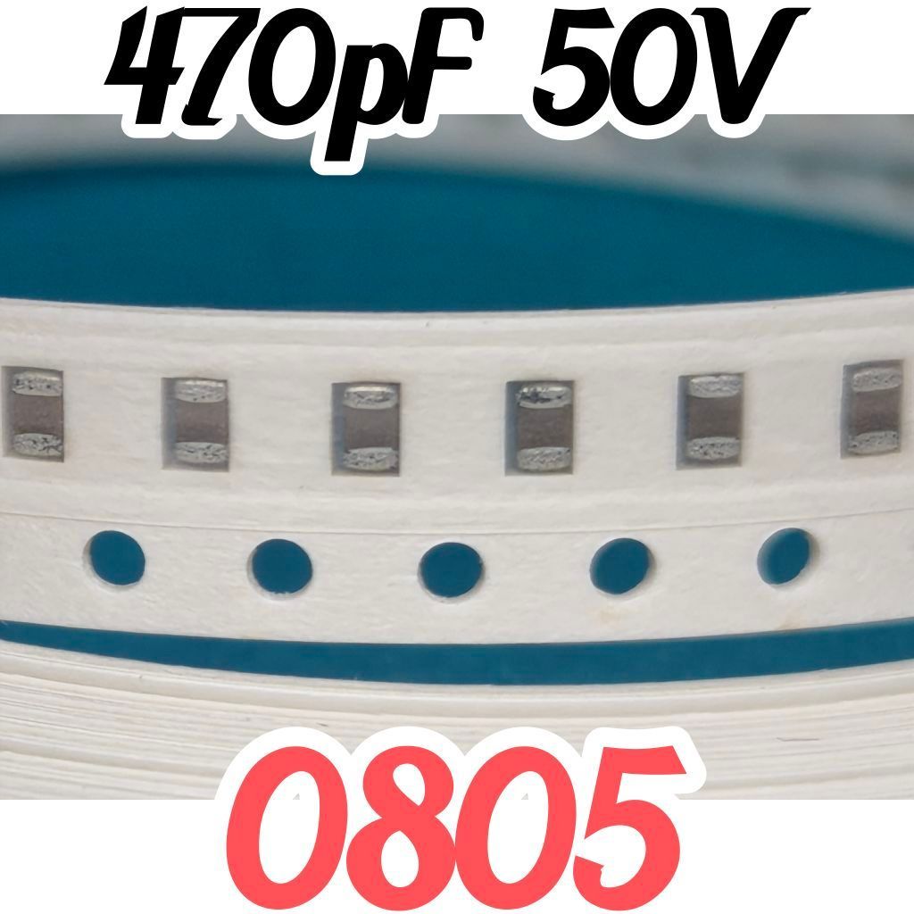 10pcs Ceramic Capacitors SMD 0805 2012 50V 470pF 470 pF 50v 0.47nF 0,47 nF 50V 0.47nF 0,47 nF 50v Mu