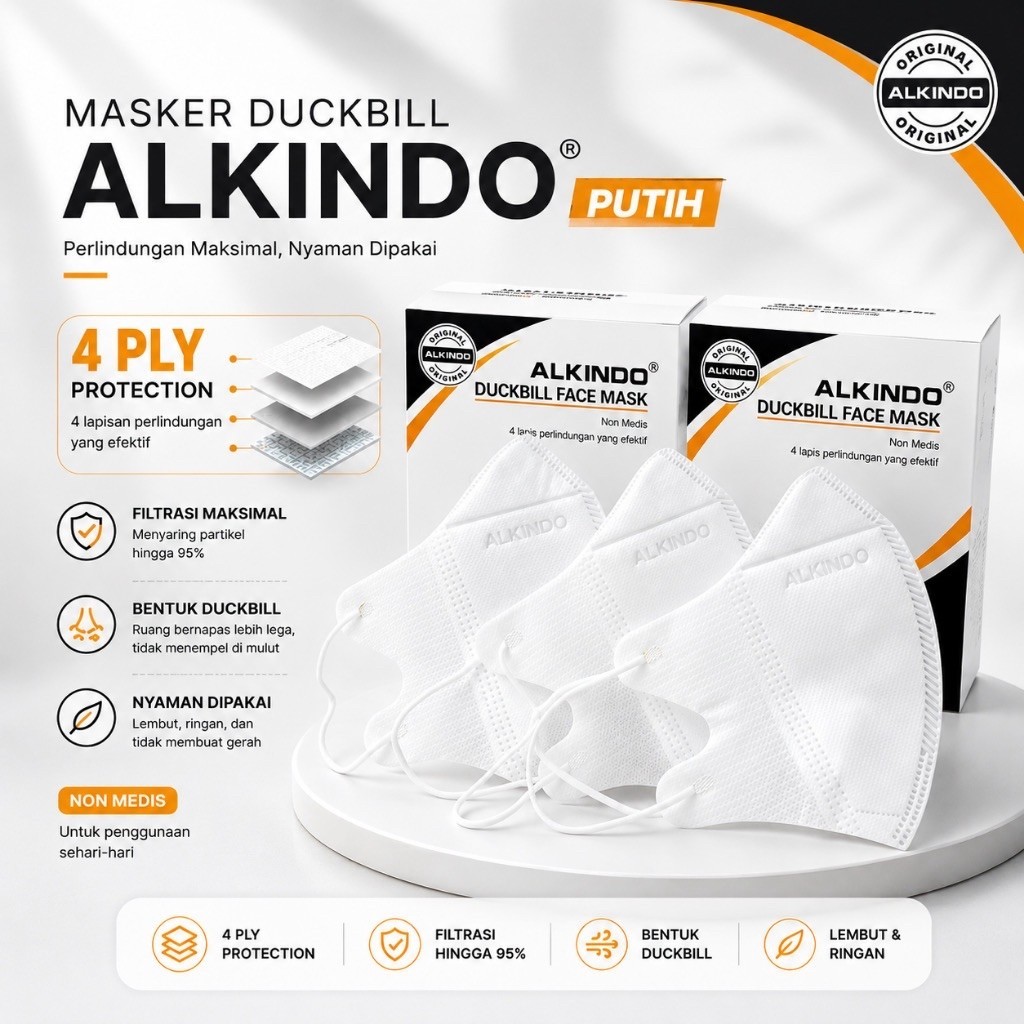 Masker duckbill dewasa / Masker duckbill sense of wellness / alkindo / face mask / Ccare