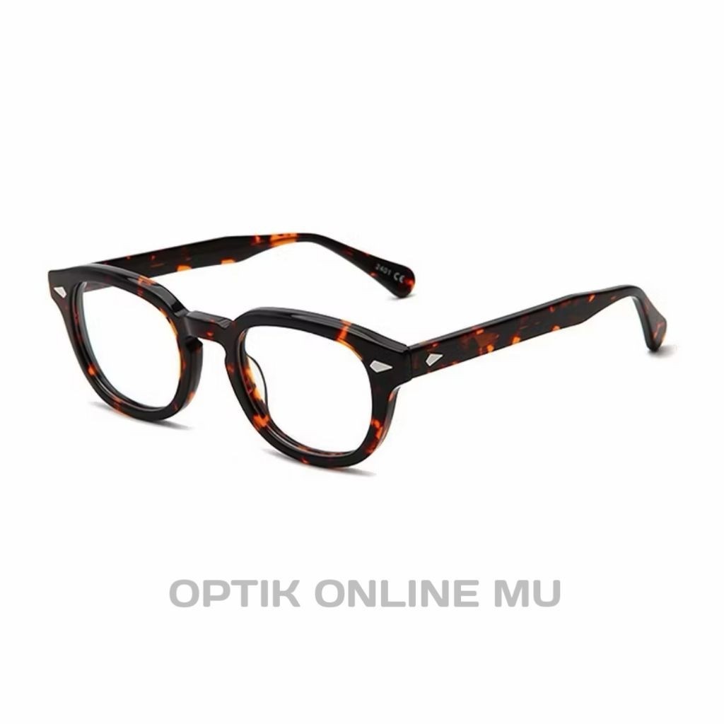 Acetate Frame Edition - Moscot Lemtosh original Tortoise Clear lens - Free Hard Case