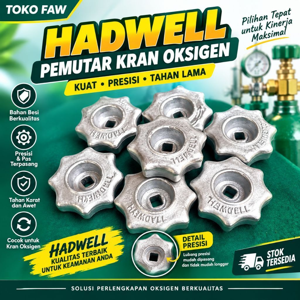 Handwil Kran Oksigen atau Putaran Kran Oksigen