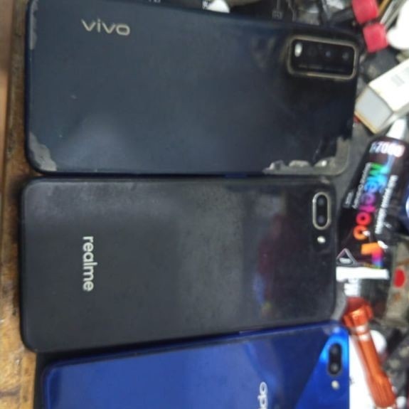 bahan minus lcd oppo a3s realme c1 vivo y12s