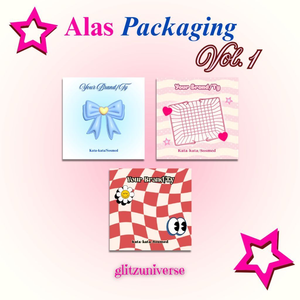 ALAS PACKAGING VOL. 1 by glitzuniverse | Alas Packaging Kertas Packing Accessories Aksesoris Gelang 
