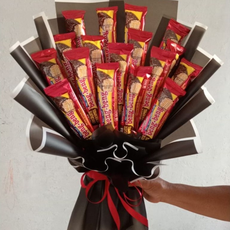 Buket Bengbeng Wisuda, Snack, Custom, Ulang Tahun, Jumbo Snack, Kosongan Snack, Jajanan Wisuda