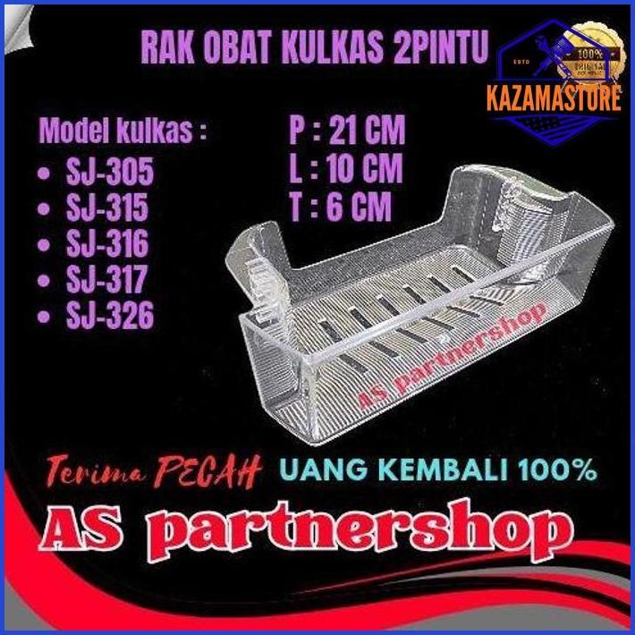 RAK OBAT KULKAS SH*RP 2PINTU SJ-305,SJ-315,SJ-316,SJ-317,SJ-326 ORIGINAL TERMURAH