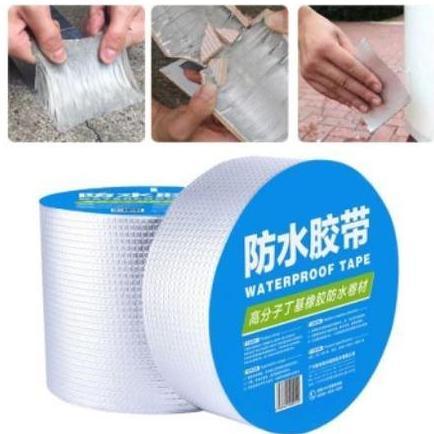 Lem Aluminum Foil Waterproof Tape Paste Lakban Anti Bocor Tahan Panas